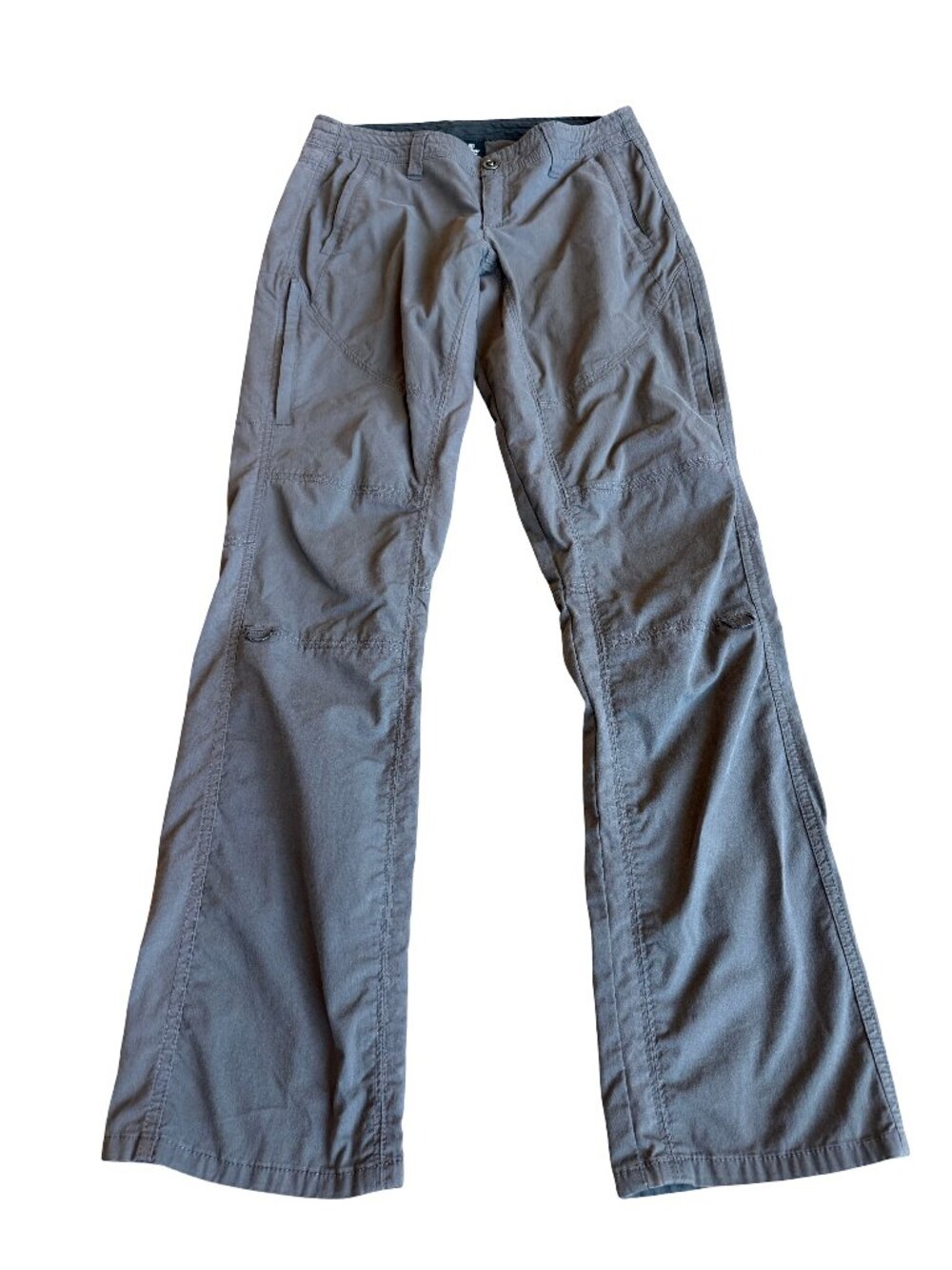 Kuhl Dark Grey Bootcut Cargo Hiking Pants Trousers Flare Bottoms Size 4 Women's